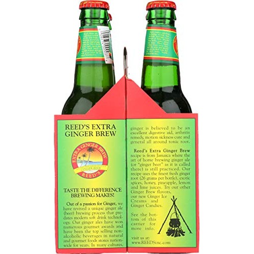 Reeds Ginger Brew, Ginger Brew Original Extra Bottle, 12 Fl Oz,