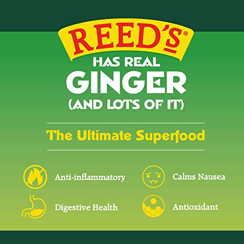Reed'S Zero Sugar Real Ginger Ale, All-Natural Classic Ginger Ale Made With Real Ginger 8-Pack 12Oz Cans