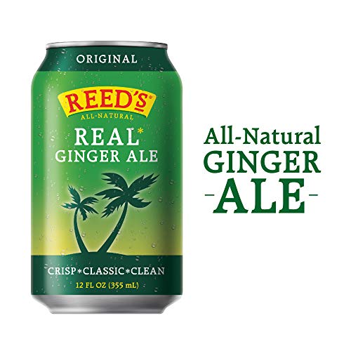 Reed'S Zero Sugar Real Ginger Ale, All-Natural Classic Ginger Ale Made With Real Ginger 8-Pack 12Oz Cans