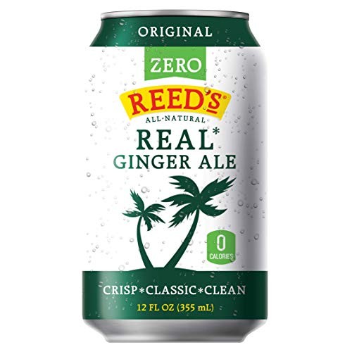 Reed'S Zero Sugar Real Ginger Ale, All-Natural Classic Ginger Ale Made With Real Ginger 8-Pack 12Oz Cans