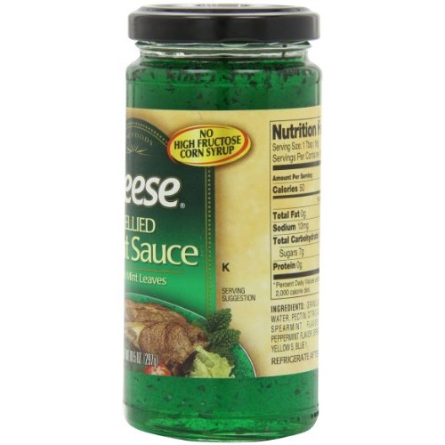 Reese Jelly, Mint W/Leaves, 10.50-Ounce Pack Of 6