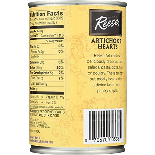 Reese Artichoke Hearts 10-12Ct, 14 Oz