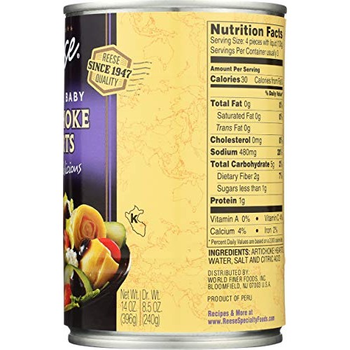 Reese Artichoke Hearts 10-12Ct, 14 Oz