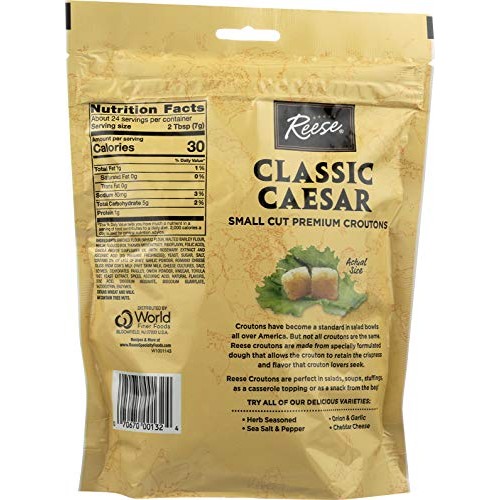 Reese Caesar Salad Croutons, 6-Ounces Pack Of 12
