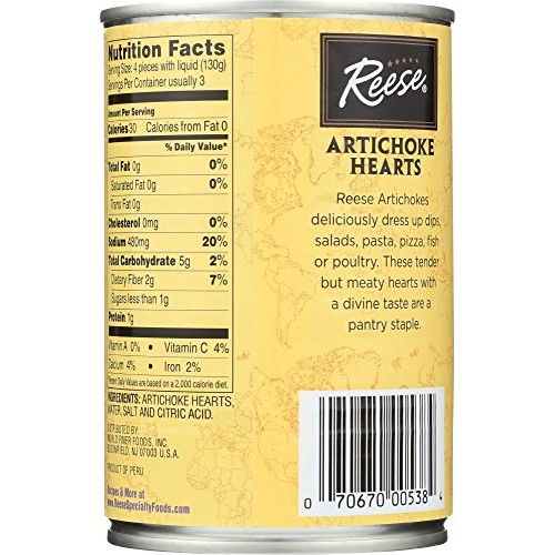 Reese Delicate Baby Artichoke Hearts, 14-Ounces Pack Of 12