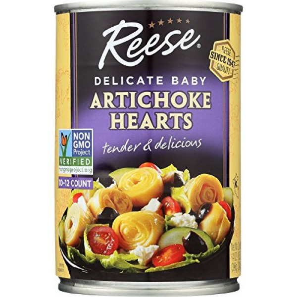 Reese Delicate Baby Artichoke Hearts, 14-Ounces Pack of 12