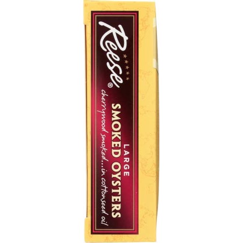Reese Large Smoked Oysters, 3.7-Ounces Pack Of 10