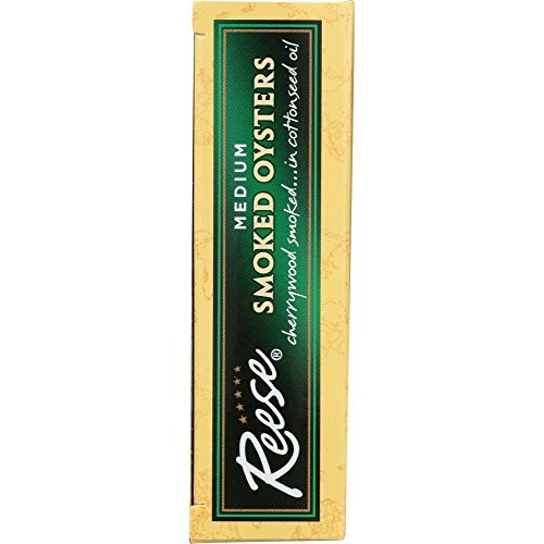 Reese Medium Smoked Oysters, 3.7-Ounces Pack Of 10