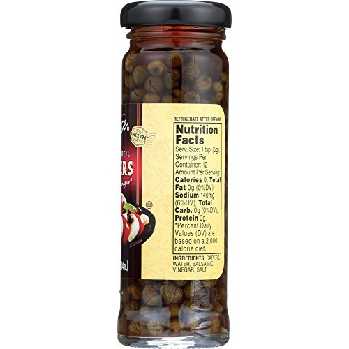 Reese Non Pareil Capers With Balsamic, 3.5-Ounces Pack Of 12