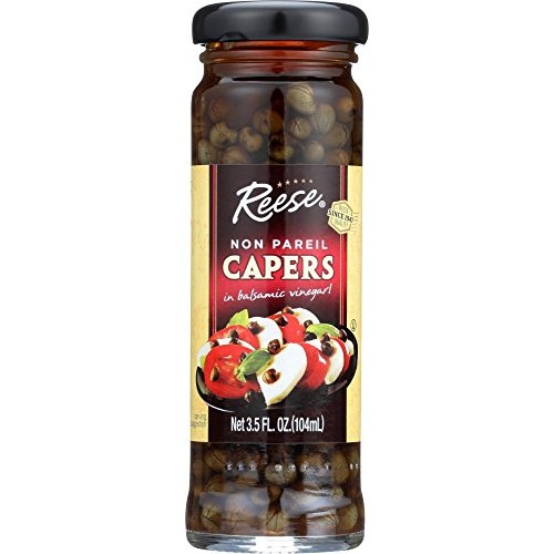 Reese Non Pareil Capers With Balsamic, 3.5-Ounces Pack Of 12