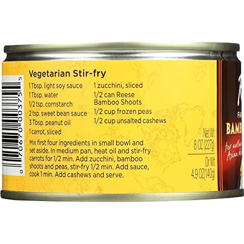 Reese Sliced Bamboo Shoots, 8-Ounces Pack Of 12