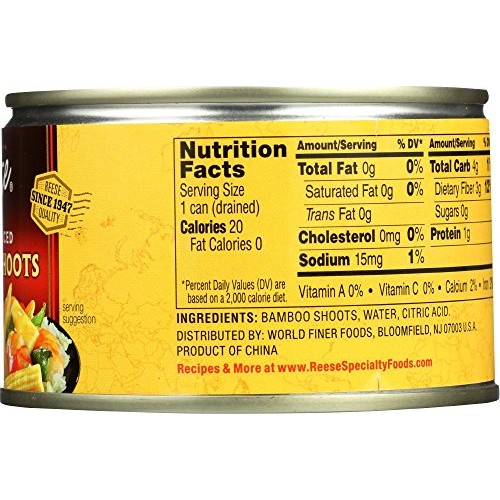 Reese Sliced Bamboo Shoots, 8-Ounces Pack Of 12