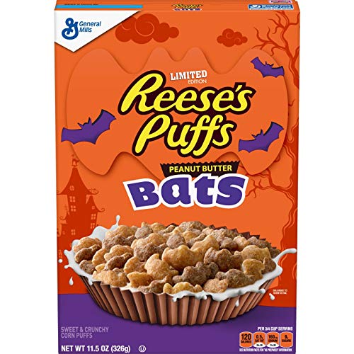 Reeeses Puffs Peanut Butter Bats Cereal 1 Pack