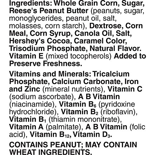 Reeses, Breakfast Cereal With Whole Grain, Chocolate Peanut But