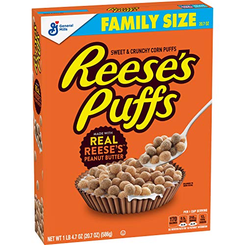 Reeses, Breakfast Cereal With Whole Grain, Chocolate Peanut But