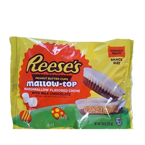 Reeses Mallow-Top Peanut Butter Cups, Marshmallow Flavored Crem