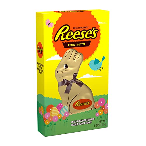 REESES Milk Chocolate Peanut Butter Bunny, Easter Candy Candy G...