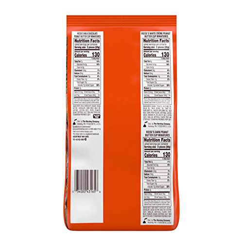 Reeses Miniatures Assorted Cups Candy, Bulk Candy, 32.1 Oz Bulk