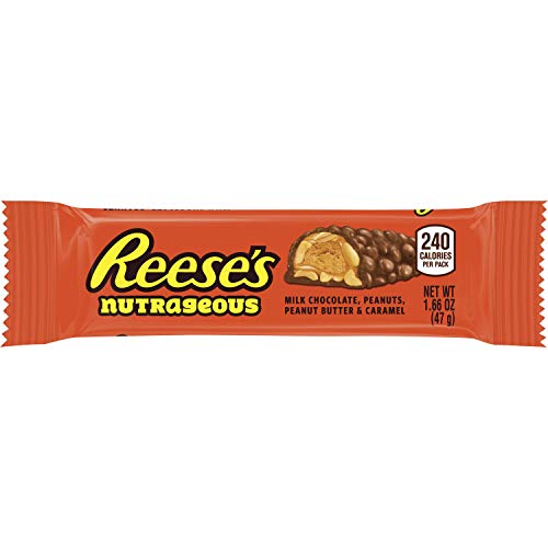 Reeses Nutrageous Chocolate Peanut Butter Candy Bar Pack Of 18