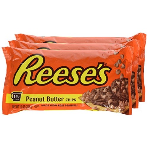Reeses Peanut Butter Baking Chips, 10-Ounce Bag Pack Of 3