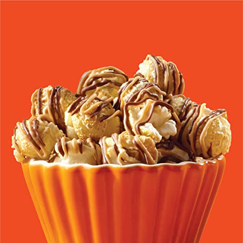 Reeses Popcorn, 5.25oz Grocery Sized Bag, Popcorn Drizzled in R...