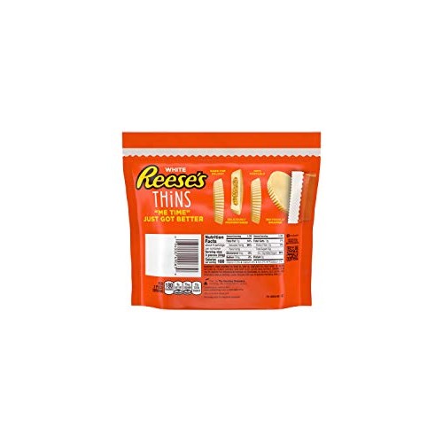 Reeses Thins White Peanut Butter Cups Candy, 7.37 Oz