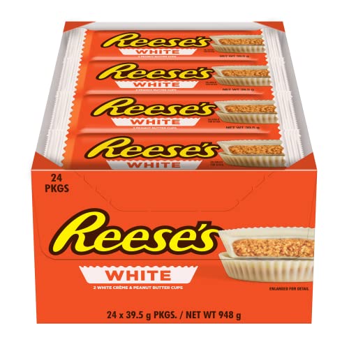 Reeses White Creme Peanut Butter Cups, 24 Count - 1.5 Oz