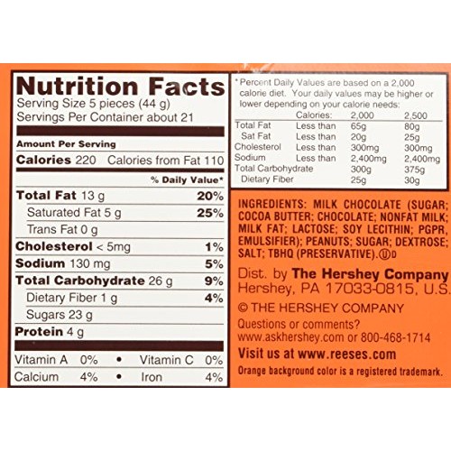 Reeses Miniature Peanut Butter Cups .31Oz - 105 Cup Box