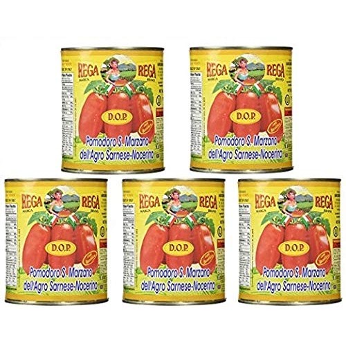 San Marzano Dop Tomato By Rega Pack Of 5 28 Ounce / 1 Pound 12 San Marzano Dop Tomato By Rega Pack Of 5 28 Ounce / 1 Pound 12
