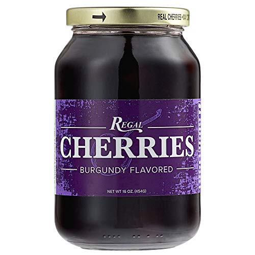 Regal 16 Oz. Purple Maraschino Cherries With Stems