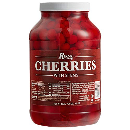 Regal Maraschino Cherries With Stems - 1 Gallon