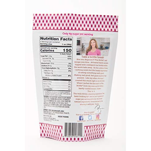 Regenies Pita Brittle - Bourbon Vanilla Macadamia - 7.25oz 3...