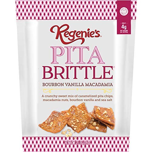 Regenies Pita Brittle - Bourbon Vanilla Macadamia - 7.25oz 3...