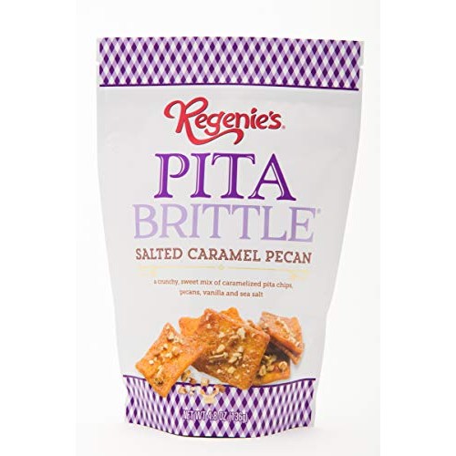 Regenies Pita Brittle - Salted Caramel Pecan - 4.8oz 6 Pack