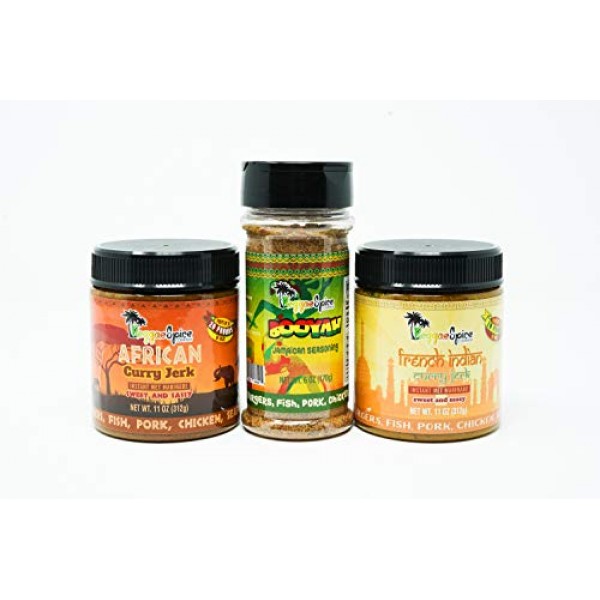 REGGAE SPICE African/French Indian Curry Pack - Jamaican Jerk Se...