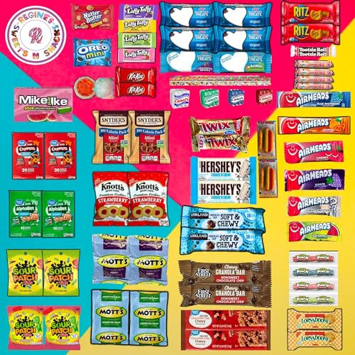 70 Counts 36 Flavors approximately 4lbs, Snack Box Assortment | ...