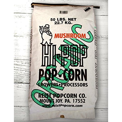 Hi-Pop Organic Yellow Mushroom Popcorn - Bulk 50Lb Bags
