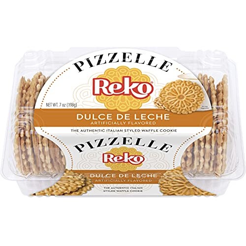 Reko Dulce De Leche Pizzelle Cookies 5.25 Oz Each 1 Item Per Or