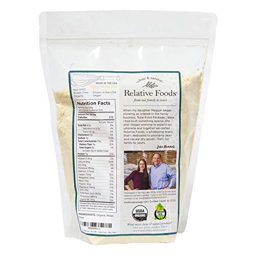 Millet Flour 3 Pounds Usda Organic Gluten Free Sourced 100% From