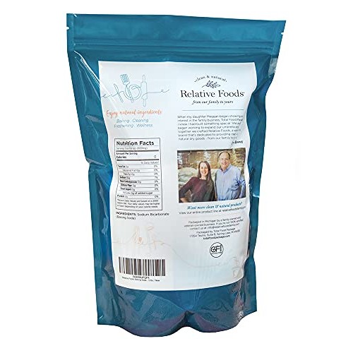 Relative Foods Baking Soda, 5 Pounds, Resealable Bag, Certified