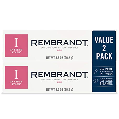 Rembrandt Intense Stain Whitening Toothpaste, Mint Flavor, 3.5-O