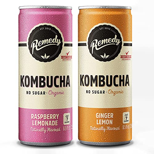 Remedy Raw Organic Kombucha Tea - Sparkling Live Cultured Drink