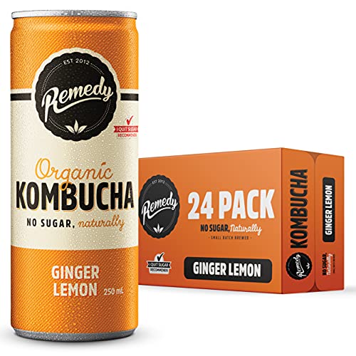 Remedy Raw Organic Kombucha Tea - Sparkling Live Cultured Drink