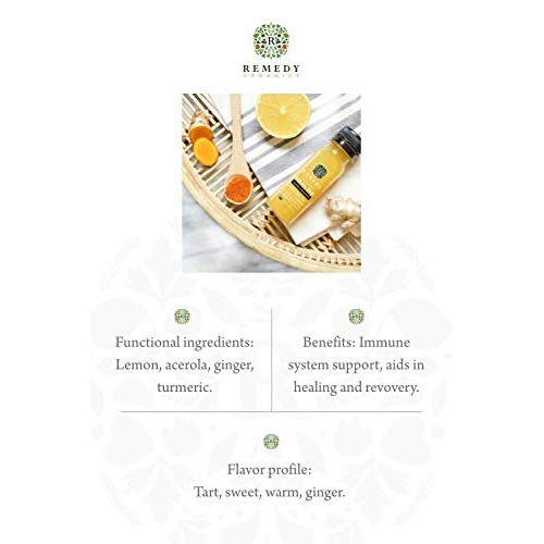 Remedy Organics Immunity Plus Shot, Variety 24-Pack | Boost Ener