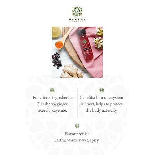 Remedy Organics Immunity Plus Shot, Variety 24-Pack | Boost Ener