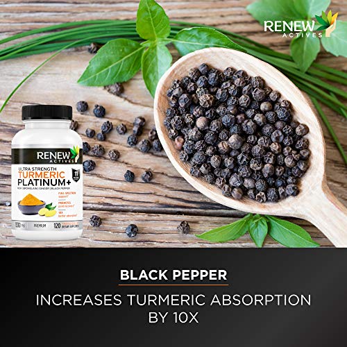 Renew Actives Turmeric Curcumin Supplement: Extra Strength Turme