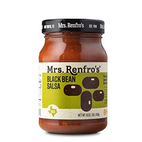 Renfro Fine Foods Salsa, Black Bean, 16-Ounce Pack Of 6