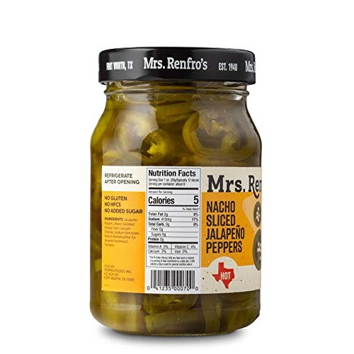 Mrs. Renfros Nacho Sliced Jalapeno Peppers, 16 oz 6 Pack