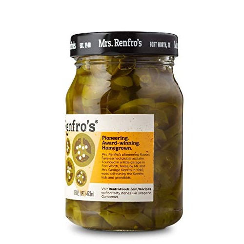 Mrs. Renfros Nacho Sliced Jalapeno Peppers, 16 oz 6 Pack