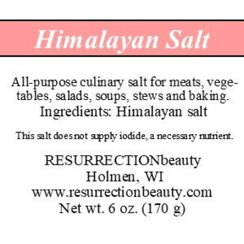 Gourmet Sea Salt Sampler: 4 X 6Oz. Packages, Pink Himalayan, Fre